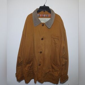 Vintage JL Colebrook Mens Barn Jacket Plaid Lining Size Large Lightweight Coat